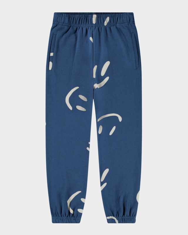 Boy's Allen Happy Face Sweatpants, Size 8-10